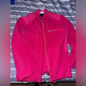 Figs hot pink fleece jacket size lg brand new no tags